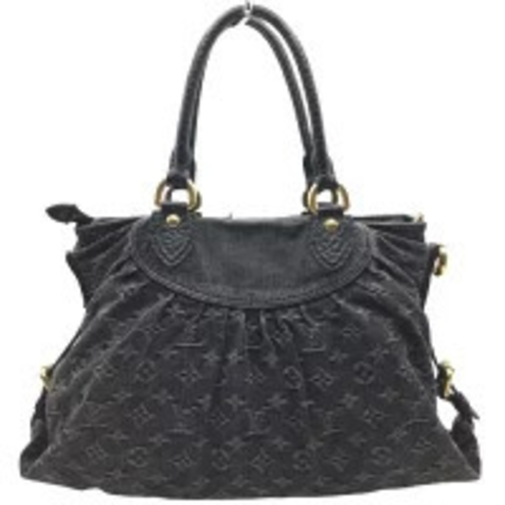 Louis Vuitton Handbag Cabby Noir Denim Bag Shoulder Black Neo Monogram